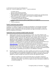 Instructions for RAD Form 1 Registration Claim of Exemption Form - Washington, D.C. (French), Page 7