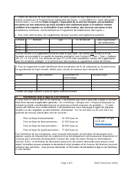 RAD Form 8 Housing Provider&#039;s Notice to Tenant of Rent Adjustment - Washington, D.C. (French), Page 3
