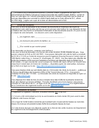 RAD Form 8 Housing Provider&#039;s Notice to Tenant of Rent Adjustment - Washington, D.C. (French), Page 4