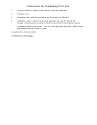 Document preview: Form WRTC-007 Application for Dealer or Manufacturer Demonstration Certificate of Number (Registration) - Virginia