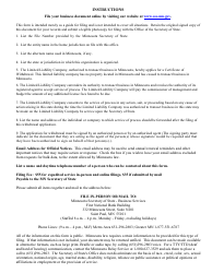Foreign Limited Liability Company Certificate of Withdrawal - Minnesota, Page 2