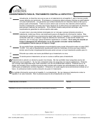 Formulario DOC13-357S Consentimiento Para El Tratamiento Contra La Hepatitis C - Washington (Spanish), Page 2