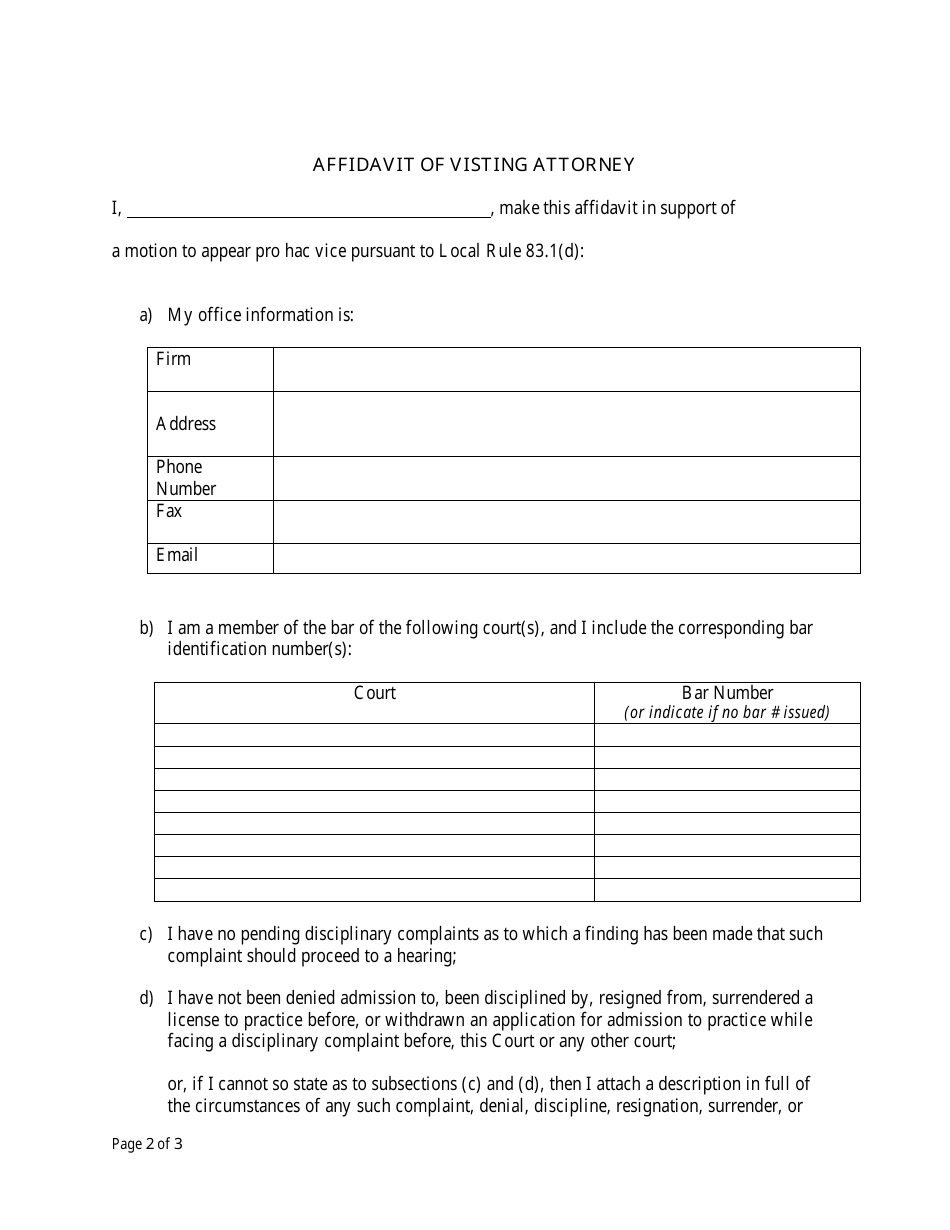 Connecticut Motion to Appear Pro Hac Vice - Fill Out, Sign Online and ...