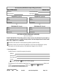Form HOU102 Eviction Action Complaint - Minnesota