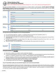 Ballot Designation Worksheet - California