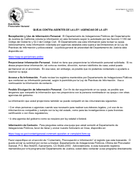 Formulario PIU3S Formulario De Queja Contra Agentes De La Ley/Agencias De La Ley - California (Spanish), Page 4