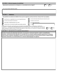Formulario Para Pedir Una Audiencia De Debido Proceso - New Mexico (Spanish), Page 2