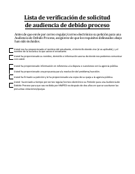 Formulario Para Pedir Una Audiencia De Debido Proceso - New Mexico (Spanish), Page 4