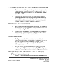 Form HUD52531A Part I Agreement to Enter Into a Housing Assistance Payments Contract - New Construction or Rehabilitation - Section 8 Project-Based Voucher Program, Page 16