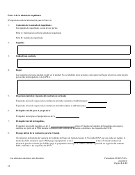 Formulario HUD-52530-C Adenda De Inquilinato - Programa De Vales De Seccion 8 En Funcion De Proyectos (Spanish), Page 2