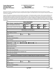 Document preview: Form HUD-311-DR Federal Manufactured Housing Dispute Resolution Information Form