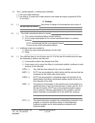 Form JU03.0510 Interim Review Hearing Order (Orirh) - Washington, Page 2