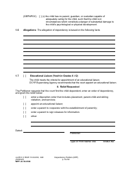 Form WPF JU03.0100 Dependency Petition (Dpp) - Washington, Page 3