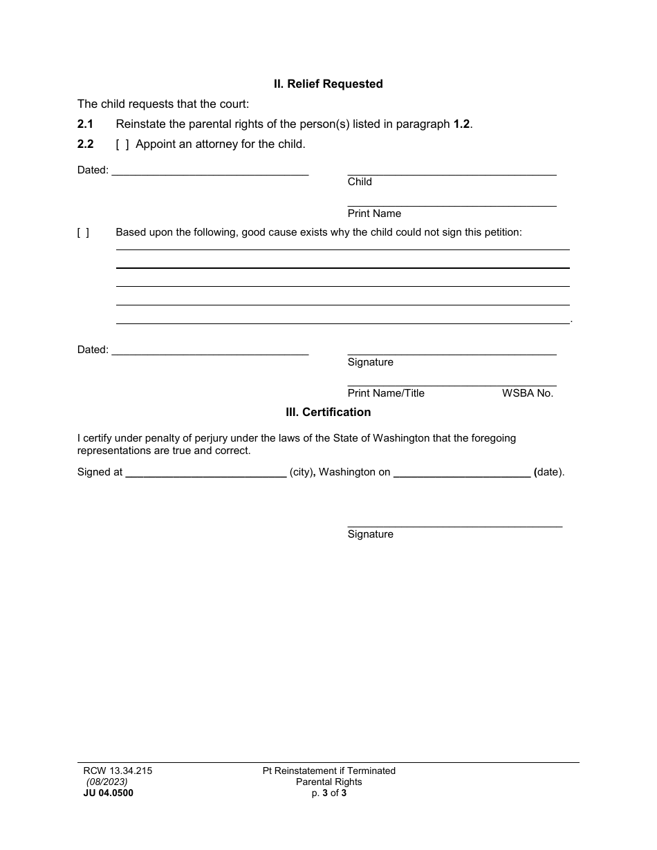 Form JU04.0500 - Fill Out, Sign Online and Download Printable PDF ...