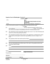 Document preview: Form JU04.0510 Order Appointing Guardian Ad Litem (Orapgl) - Washington