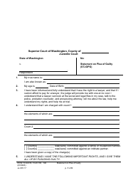 Form JuCR7.7 Statement on Plea of Guilty (Stjopg) - Washington