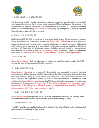 Memorandum of Agreement (For Agreements up to $1,000,000.00) - Virgin Islands, Page 4