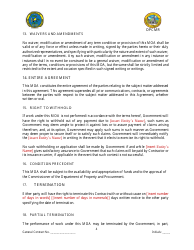 Memorandum of Agreement (For Agreements up to $1,000,000.00) - Virgin Islands, Page 5