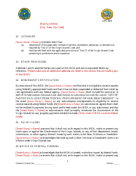 Memorandum of Agreement (For Agreements up to $1,000,000.00) - Virgin Islands, Page 7