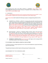 Memorandum of Agreement (For Agreements up to $1,000,000.00) - Virgin Islands, Page 8