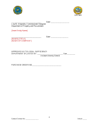 Memorandum of Agreement (For Agreements up to $1,000,000.00) - Virgin Islands, Page 9