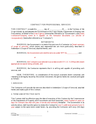 Contract for Professional Services Valued up to $1,000,000.00 - Virgin Islands, Page 2