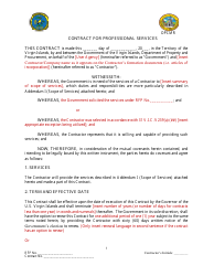 Contract for Professional Services Valued at $1,000,000.01 or More - Virgin Islands, Page 2