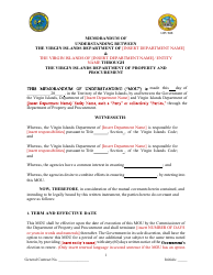 Memorandum of Understanding - Virgin Islands, Page 2