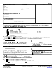 Form CIV-110 Request for Dismissal - California