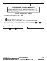 Form CIV-110 Request for Dismissal - California, Page 2