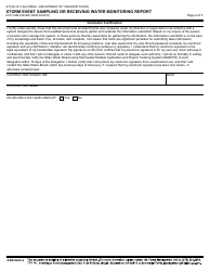 Form DOT CEM-2052SW Storm Event Sampling or Receiving Water Monitoring Report - California, Page 4