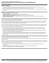 Form DOT CEM-1301 Construction Work Zone Speed Limit Reduction Determination - California, Page 4