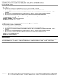 Form DOT CEM-1301 Construction Work Zone Speed Limit Reduction Determination - California, Page 5