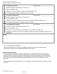 TDLR Form IHB003 Checklist of Application Requirements - Design Review Agency Managers/Plan Reviewers - Texas, Page 2