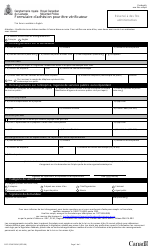 Document preview: Forme GRC RCMP5654 Formulaire D'adhesion Pour Etre Verificateur - Canada (French)