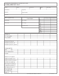 Document preview: CDOT Form 1030 Stabilometer Test - Colorado