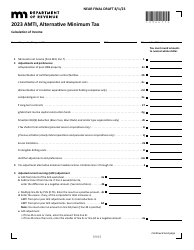 Form AMTI Alternative Minimum Tax - Draft - Minnesota