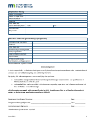 Designated Coordinator and Designated Manager Verification Form - Minnesota, Page 4