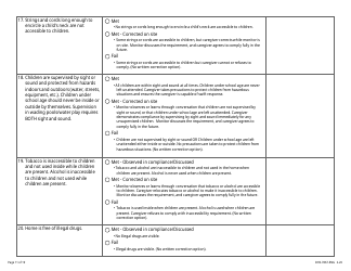Form DHS-7867 Child Care Assistance Program Legal Nonlicensed Provider Monitoring Checklist - Minnesota, Page 11
