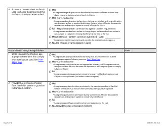Form DHS-7867 Child Care Assistance Program Legal Nonlicensed Provider Monitoring Checklist - Minnesota, Page 16