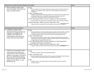 Form DHS-7867 Child Care Assistance Program Legal Nonlicensed Provider Monitoring Checklist - Minnesota, Page 17