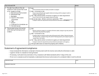 Form DHS-7867 Child Care Assistance Program Legal Nonlicensed Provider Monitoring Checklist - Minnesota, Page 19