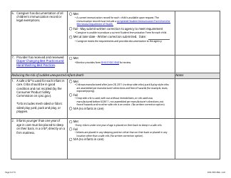 Form DHS-7867 Child Care Assistance Program Legal Nonlicensed Provider Monitoring Checklist - Minnesota, Page 3