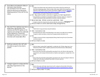 Form DHS-7867 Child Care Assistance Program Legal Nonlicensed Provider Monitoring Checklist - Minnesota, Page 4