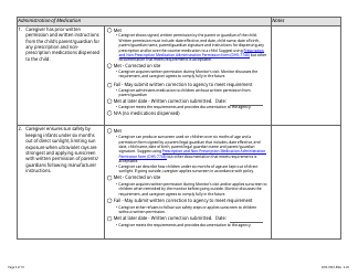 Form DHS-7867 Child Care Assistance Program Legal Nonlicensed Provider Monitoring Checklist - Minnesota, Page 5