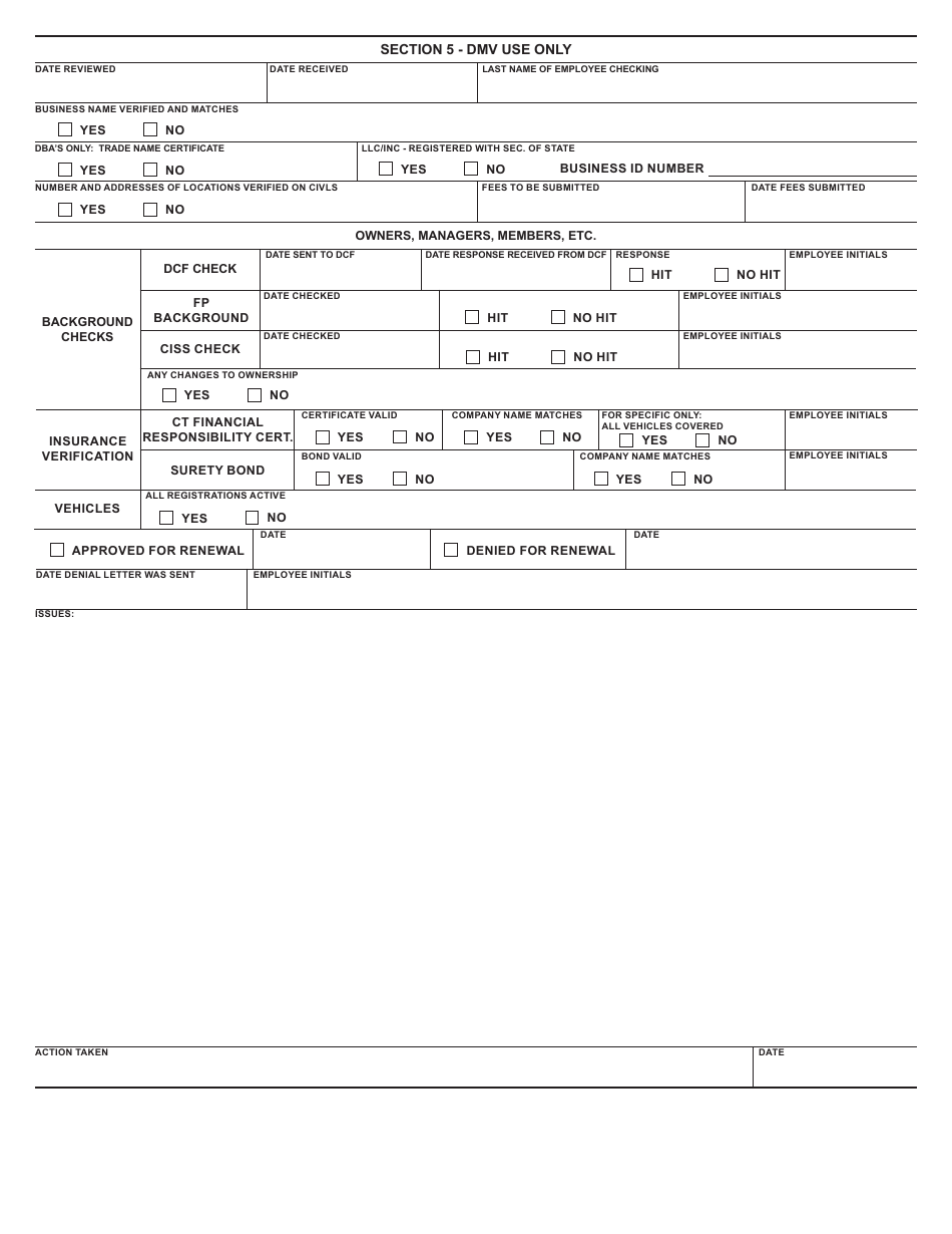 Form R-94A Renewal for Driving School License - Connecticut, Page 2