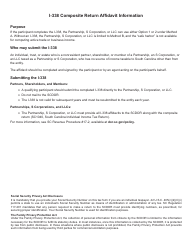 Form I-338 Composite Return Affidavit - South Carolina, Page 3