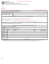 Document preview: Foreign Registration Statement (Tribal Limited Liability Company) - Utah