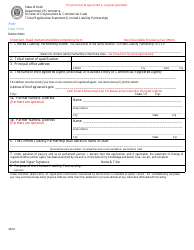 Document preview: Tribal Registration Statement (Limited Liability Partnership) - Utah
