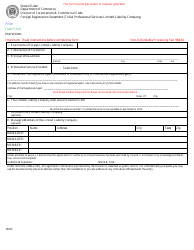 Document preview: Foreign Registration Statement (Tribal Professional Services Limited Liability Company) - Utah